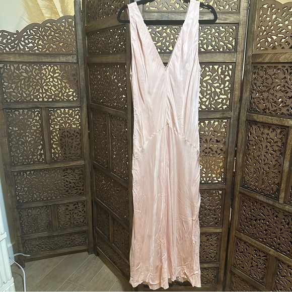 NWT FRAME Savannah Viscose Drop-Waist Sleeveless Dress Size Large reg $478 - Picture 5 of 8